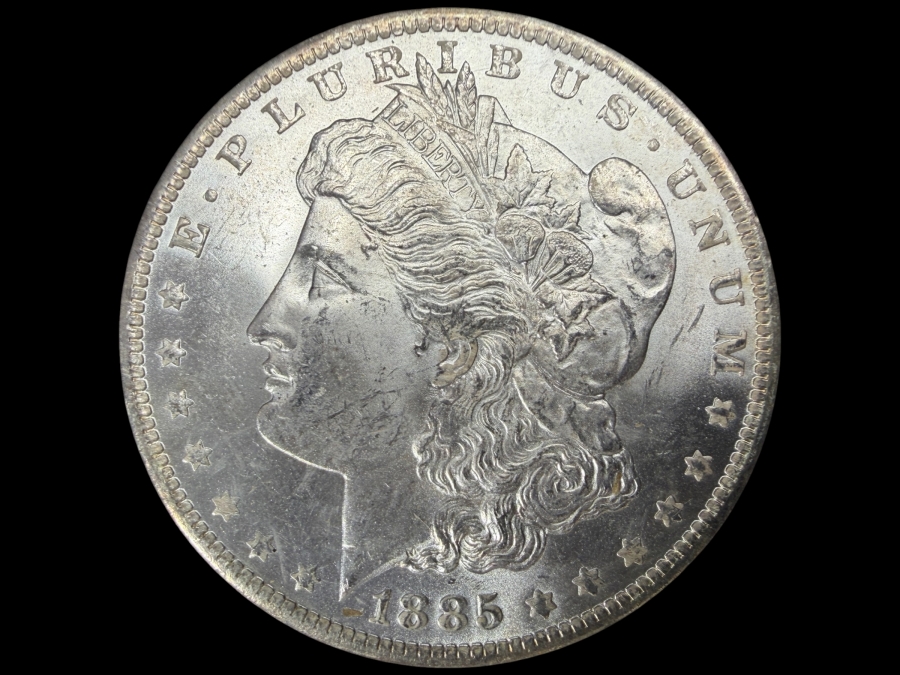 1885 O Brilliant Uncirculated Morgan Silver Dollar