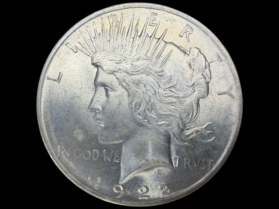 1922 Brilliant Uncirculated Peace Silver Dollar