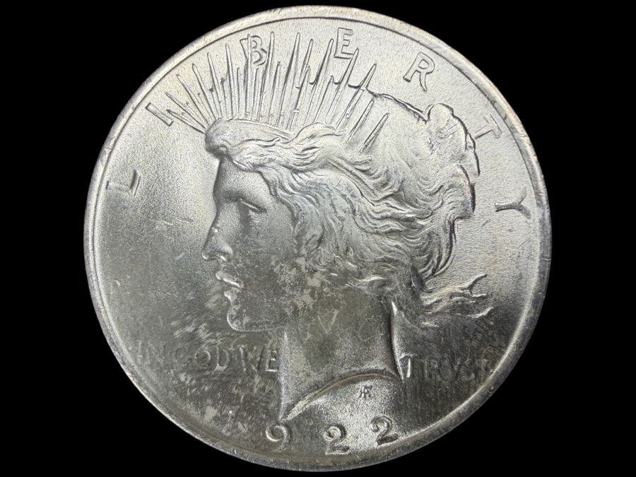 1922 Brilliant Uncirculated Peace Silver Dollar