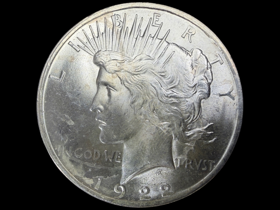 1922 Brilliant Uncirculated Peace Silver Dollar
