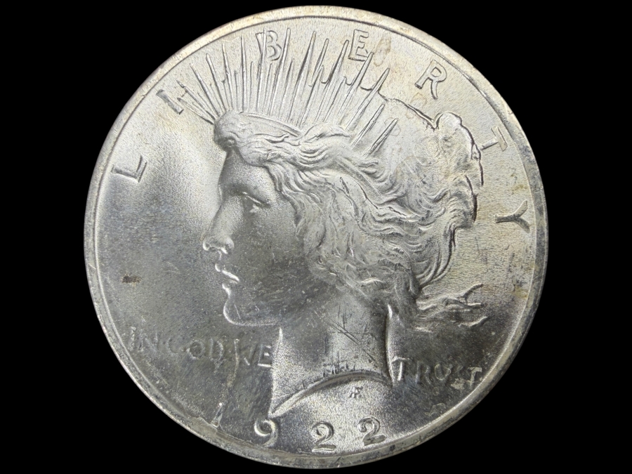 1922 Brilliant Uncirculated Peace Silver Dollar