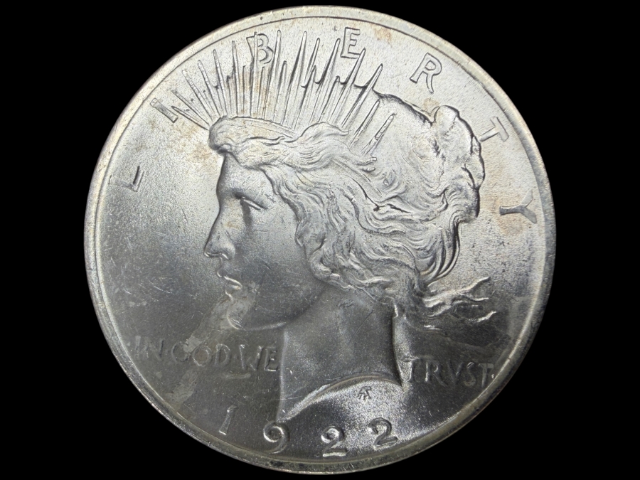 1922 Brilliant Uncirculated Peace Silver Dollar