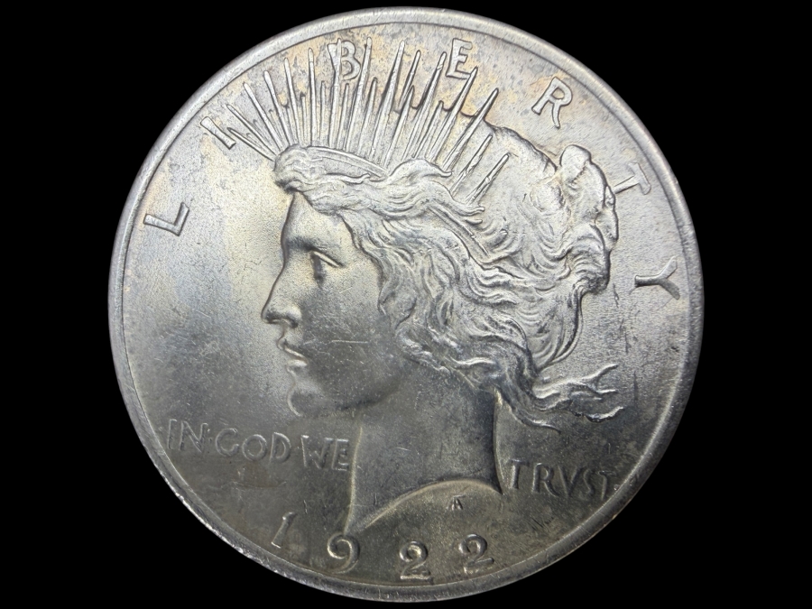 1922 Brilliant Uncirculated Peace Silver Dollar