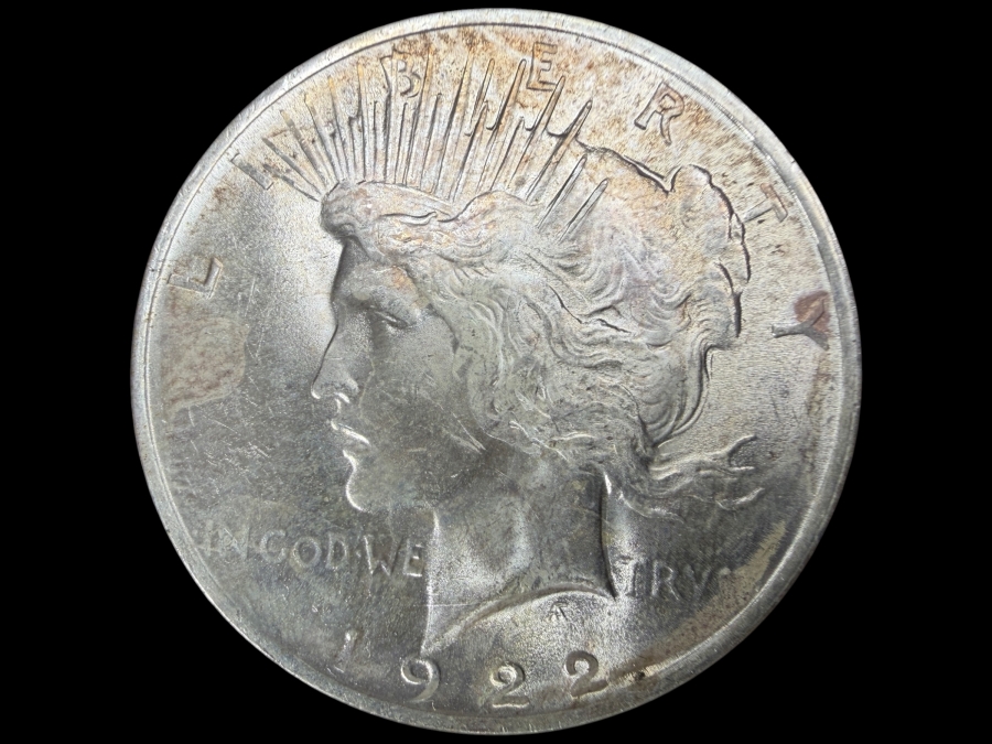 1922 Brilliant Uncirculated Peace Silver Dollar