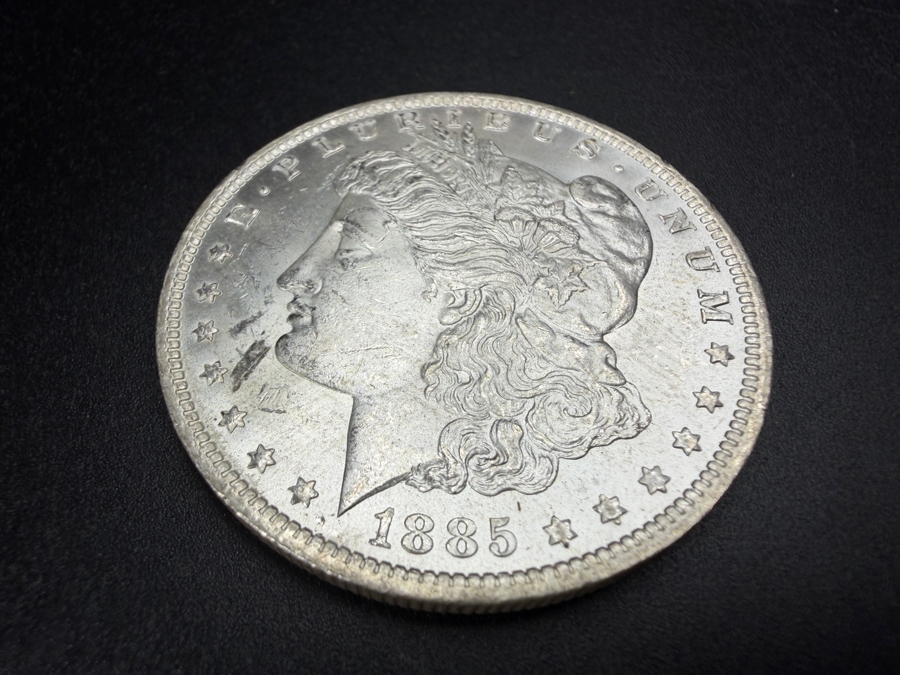 1885 O Brilliant Uncirculated Morgan Silver Dollar [Photo 2]