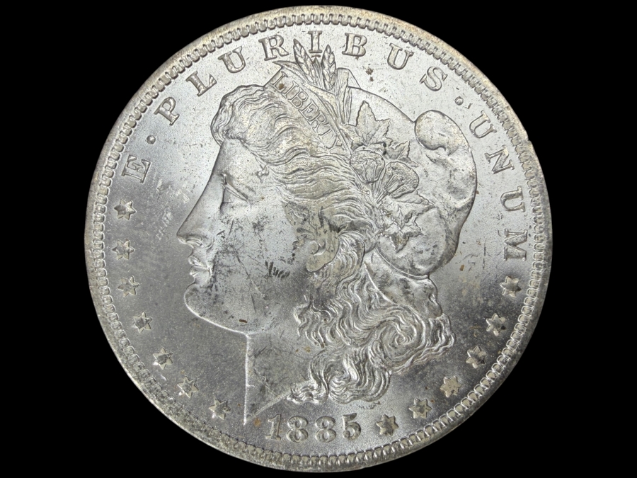 1885 O Brilliant Uncirculated Morgan Silver Dollar