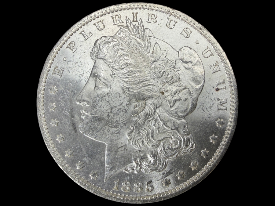 1885 O Brilliant Uncirculated Morgan Silver Dollar