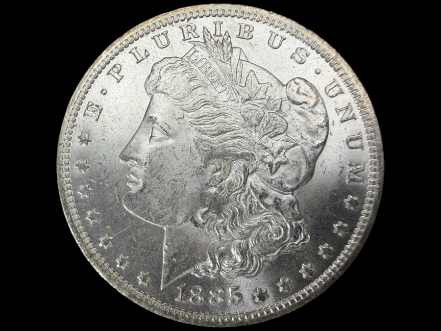 1885 O Brilliant Uncirculated Morgan Silver Dollar