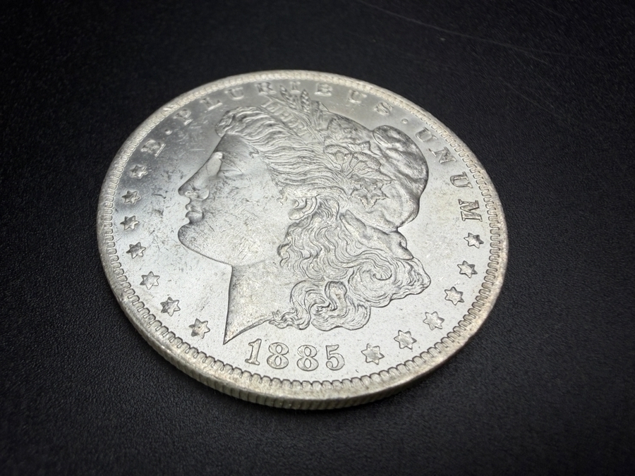 1885 O Brilliant Uncirculated Morgan Silver Dollar [Photo 2]