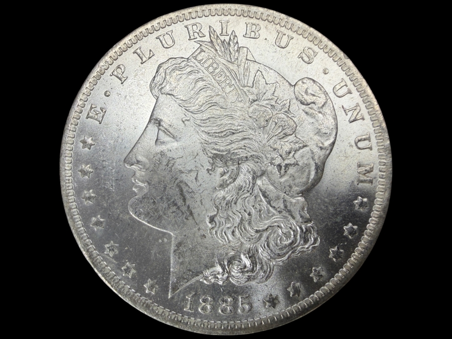 1885 O Brilliant Uncirculated Morgan Silver Dollar