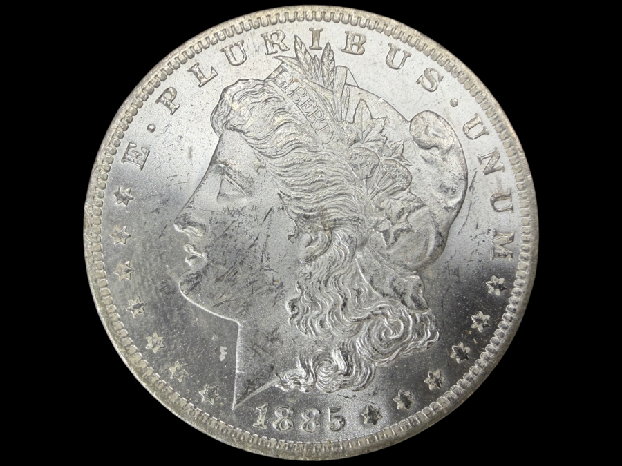 1885 O Brilliant Uncirculated Morgan Silver Dollar