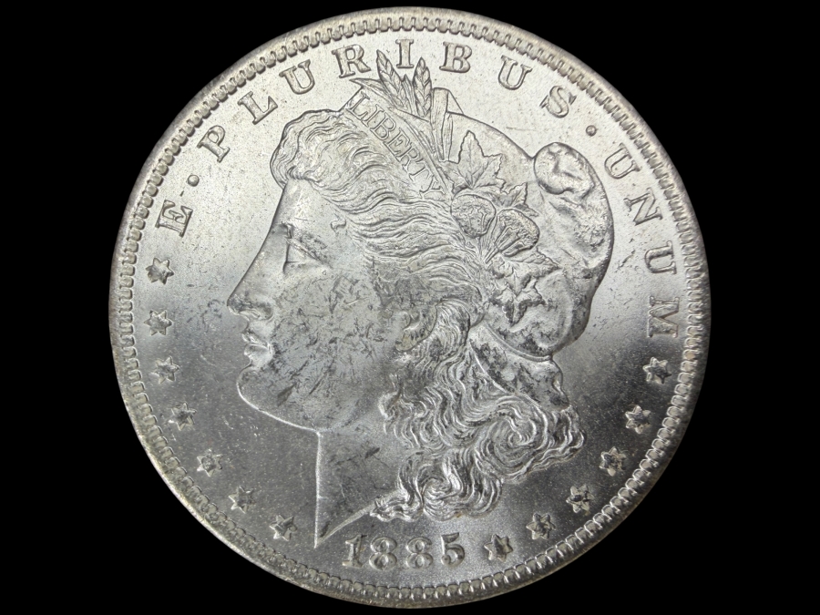 1885 O Brilliant Uncirculated Morgan Silver Dollar