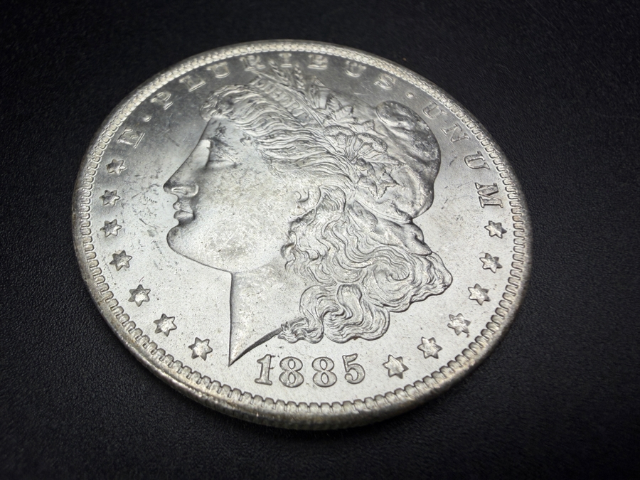 1885 O Brilliant Uncirculated Morgan Silver Dollar [Photo 3]