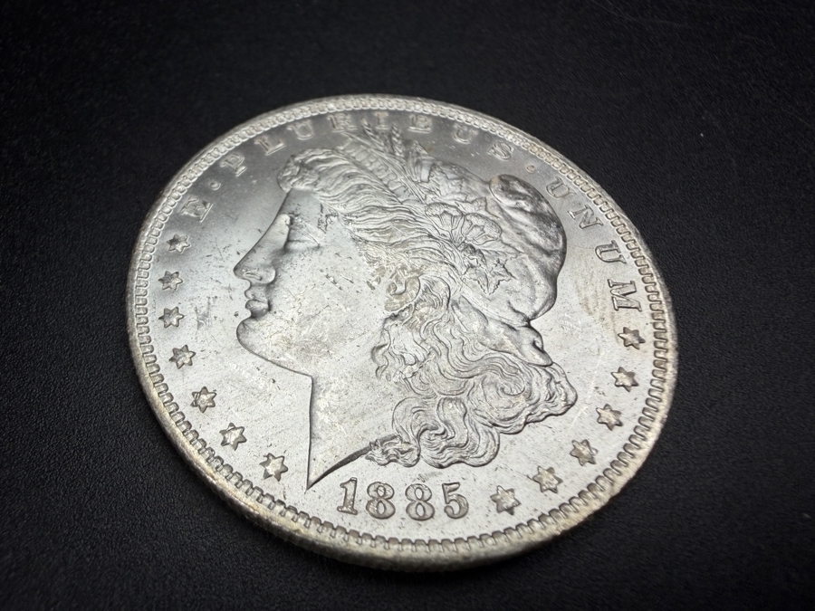 1885 O Brilliant Uncirculated Morgan Silver Dollar [Photo 2]