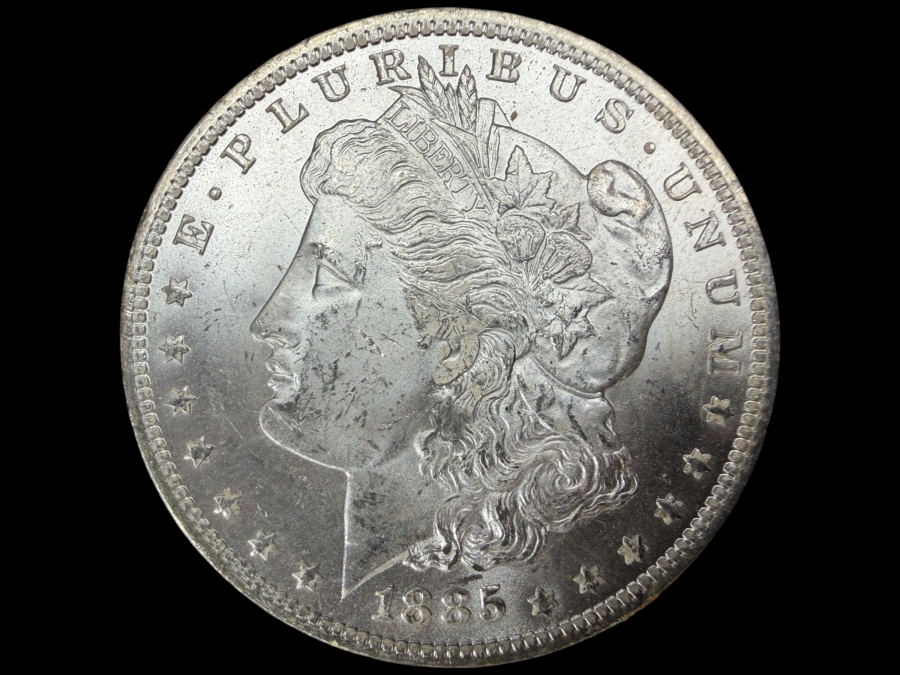 1885 O Brilliant Uncirculated Morgan Silver Dollar