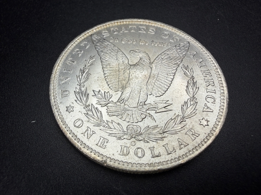 1885 O Brilliant Uncirculated Morgan Silver Dollar [Photo 4]