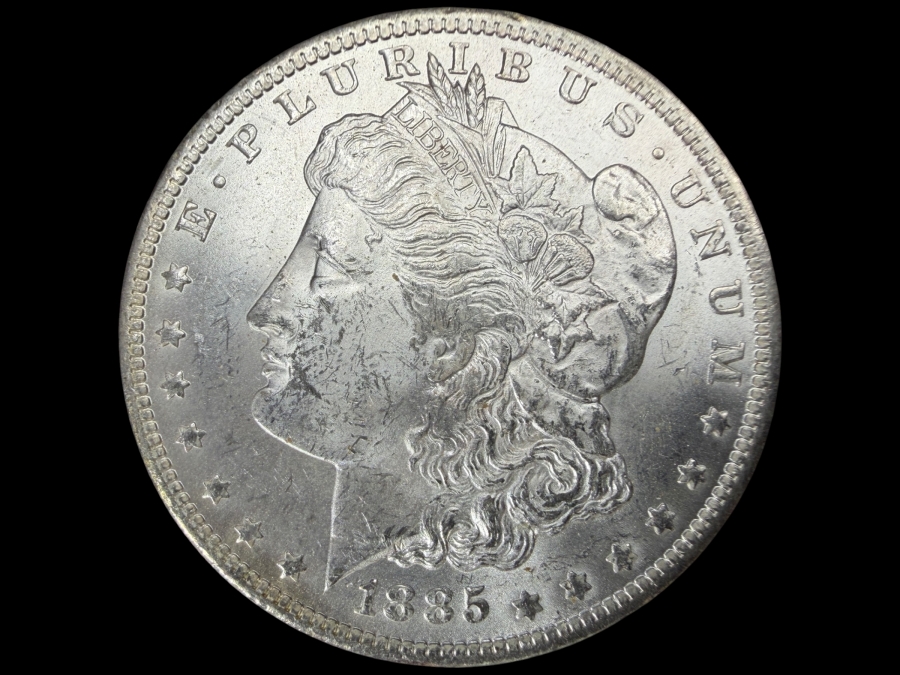 1885 O Brilliant Uncirculated Morgan Silver Dollar