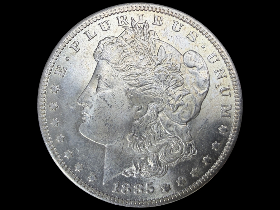 1885 O Brilliant Uncirculated Morgan Silver Dollar