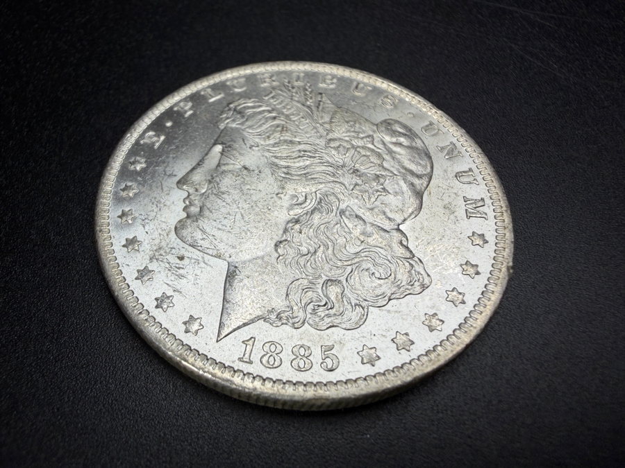1885 O Brilliant Uncirculated Morgan Silver Dollar [Photo 2]
