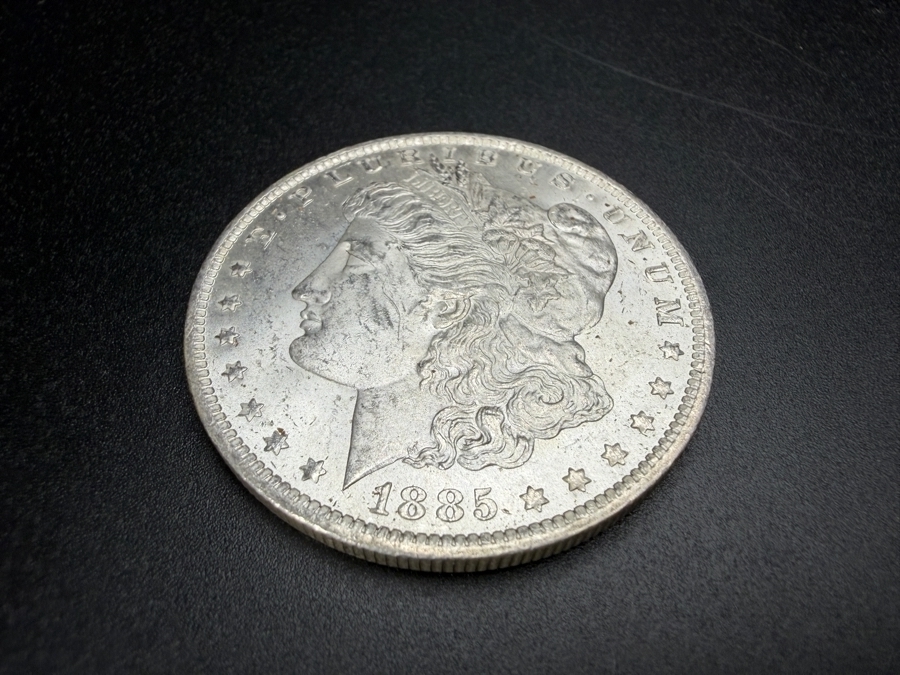 1885 O Brilliant Uncirculated Morgan Silver Dollar [Photo 2]