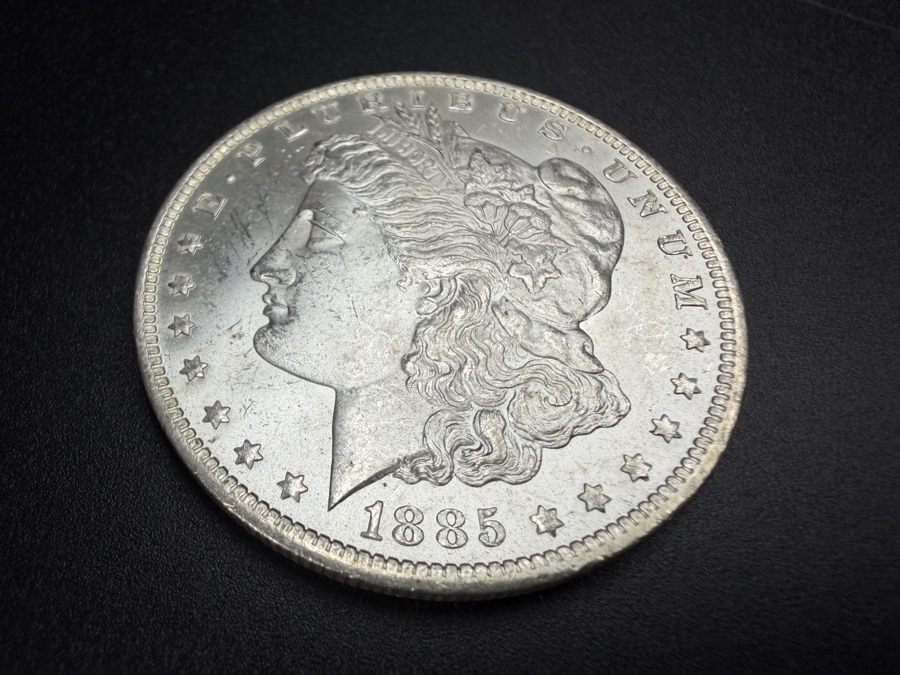 1885 O Brilliant Uncirculated Morgan Silver Dollar [Photo 2]