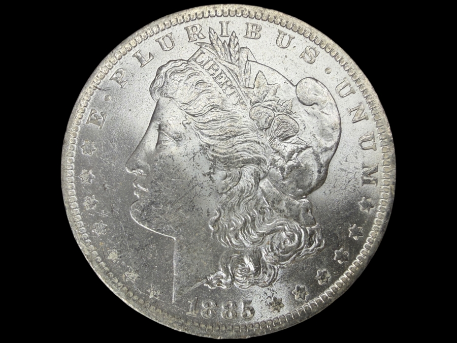 1885 O Brilliant Uncirculated Morgan Silver Dollar