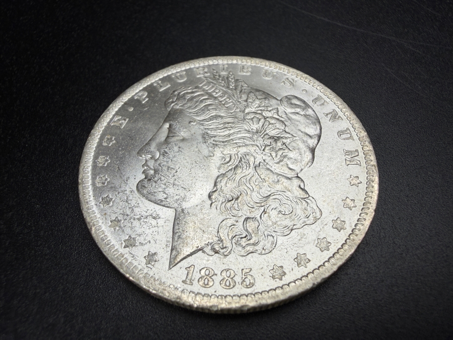 1885 O Brilliant Uncirculated Morgan Silver Dollar [Photo 2]