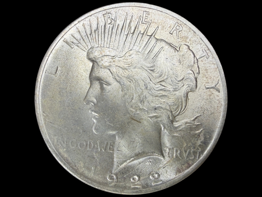 1922 Brilliant Uncirculated Peace Silver Dollar