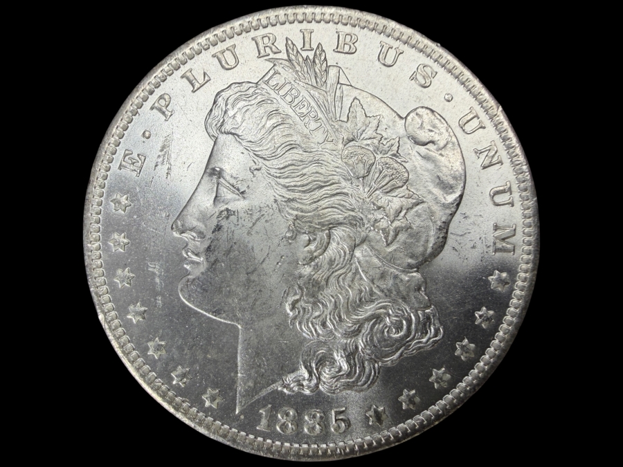 1885 O Brilliant Uncirculated Morgan Silver Dollar