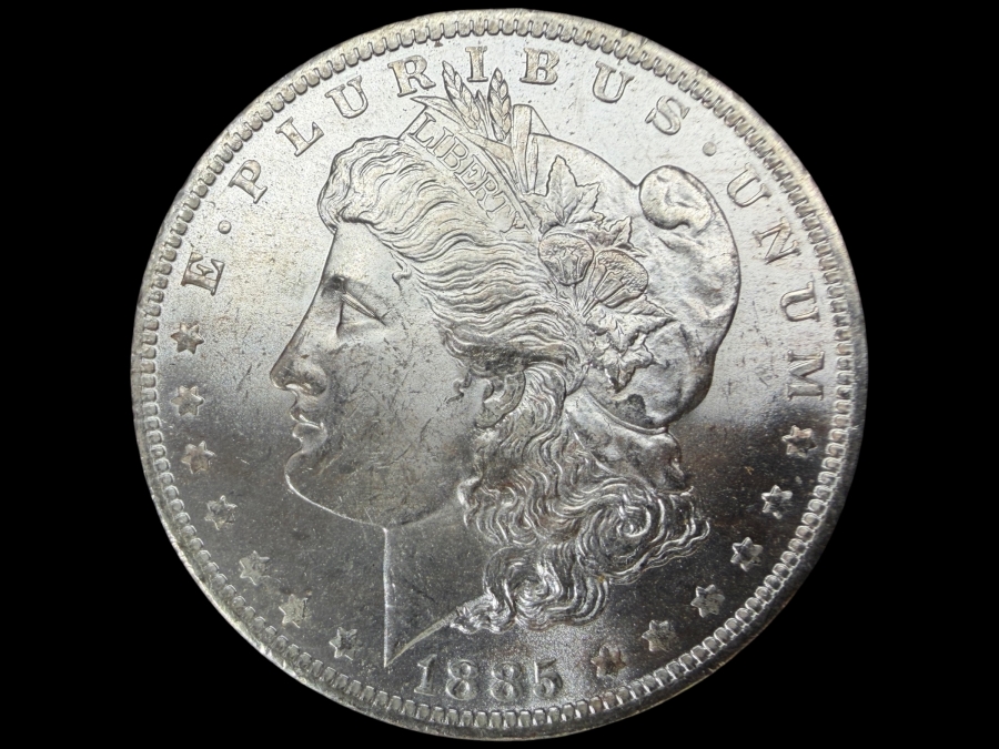 1885 O Brilliant Uncirculated Morgan Silver Dollar