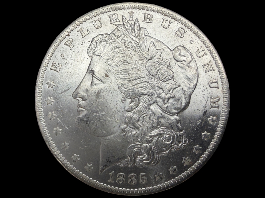1885 O Brilliant Uncirculated Morgan Silver Dollar