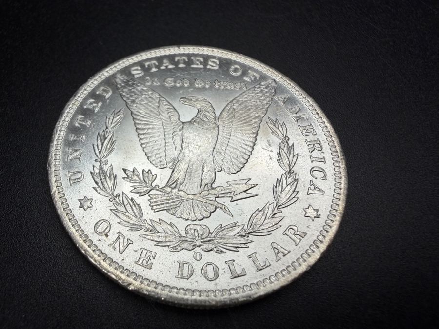 1885 O Brilliant Uncirculated Morgan Silver Dollar [Photo 4]