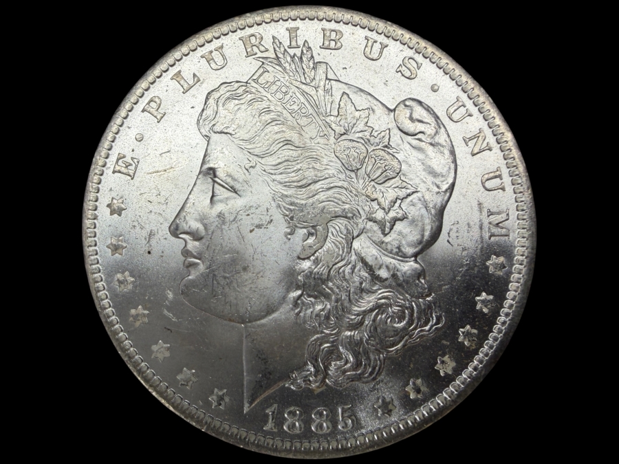 1885 O Brilliant Uncirculated Morgan Silver Dollar