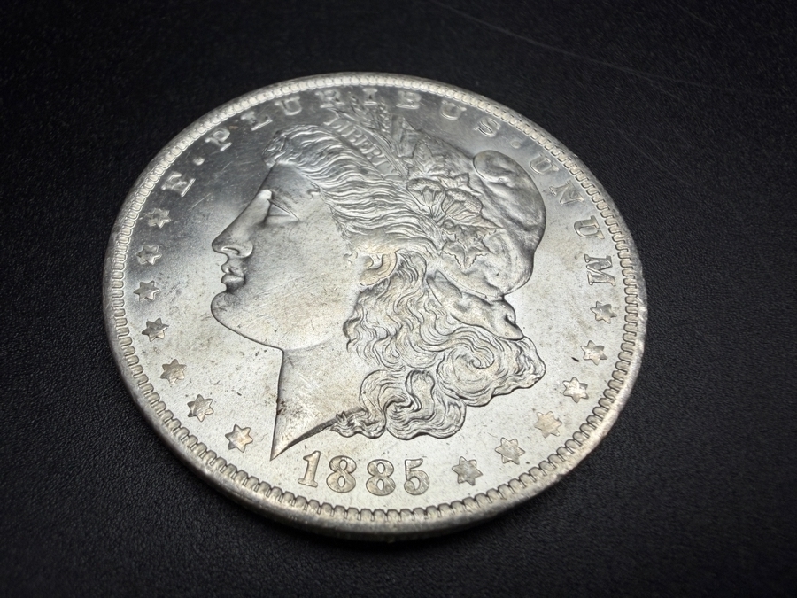 1885 O Brilliant Uncirculated Morgan Silver Dollar [Photo 2]