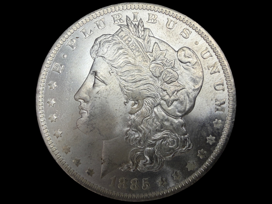 1885 O Brilliant Uncirculated Morgan Silver Dollar