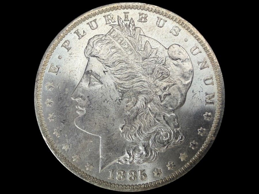 1885 O Brilliant Uncirculated Morgan Silver Dollar