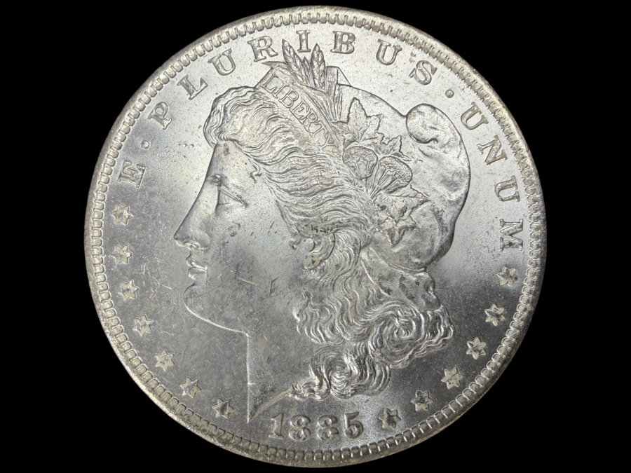 1885 O Brilliant Uncirculated Morgan Silver Dollar