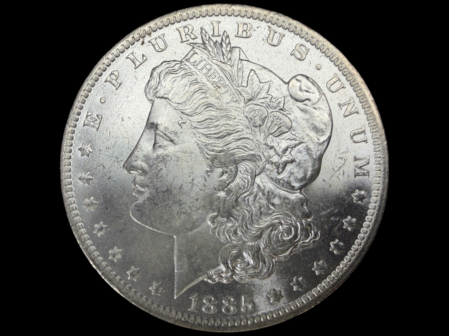 1885 O Brilliant Uncirculated Morgan Silver Dollar