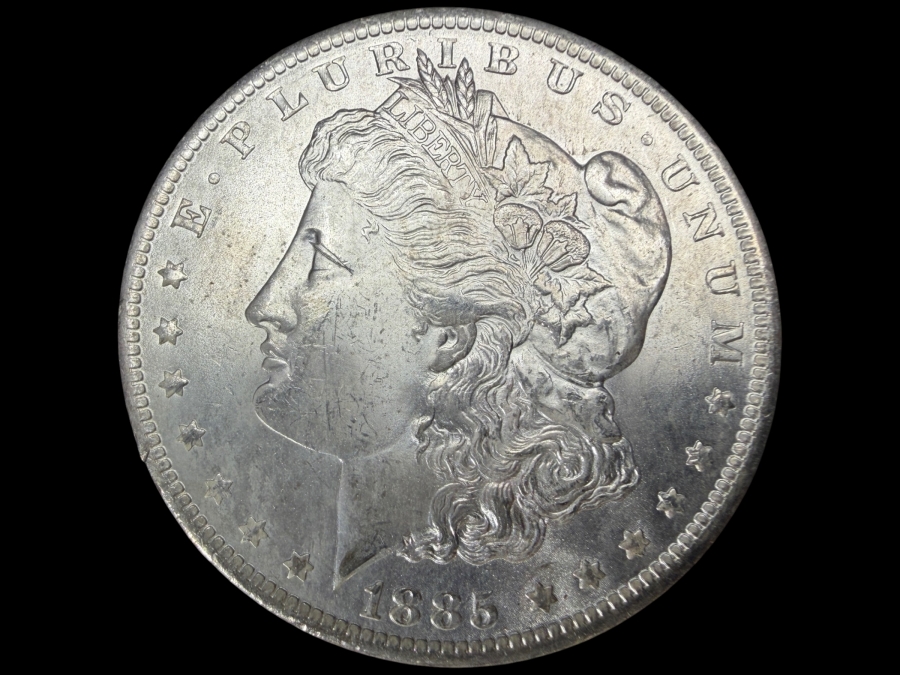 1885 O Brilliant Uncirculated Morgan Silver Dollar
