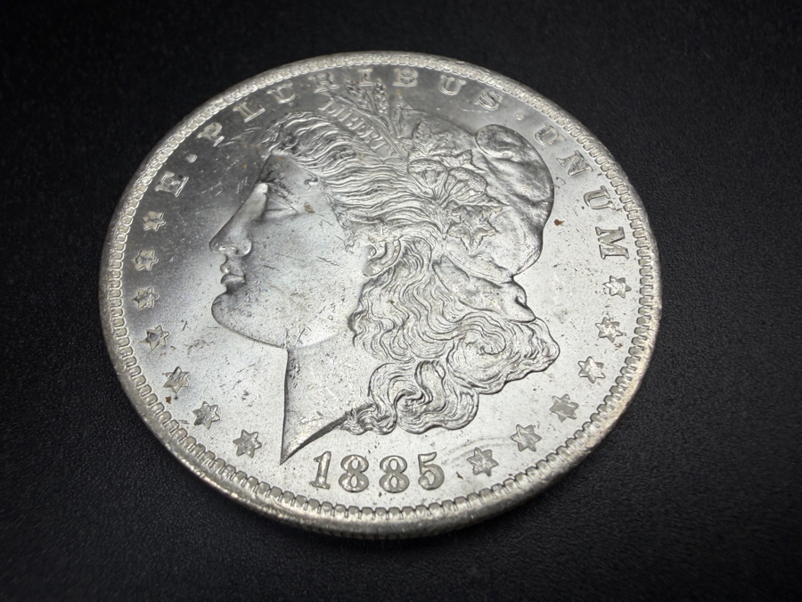 1885 O Brilliant Uncirculated Morgan Silver Dollar [Photo 2]