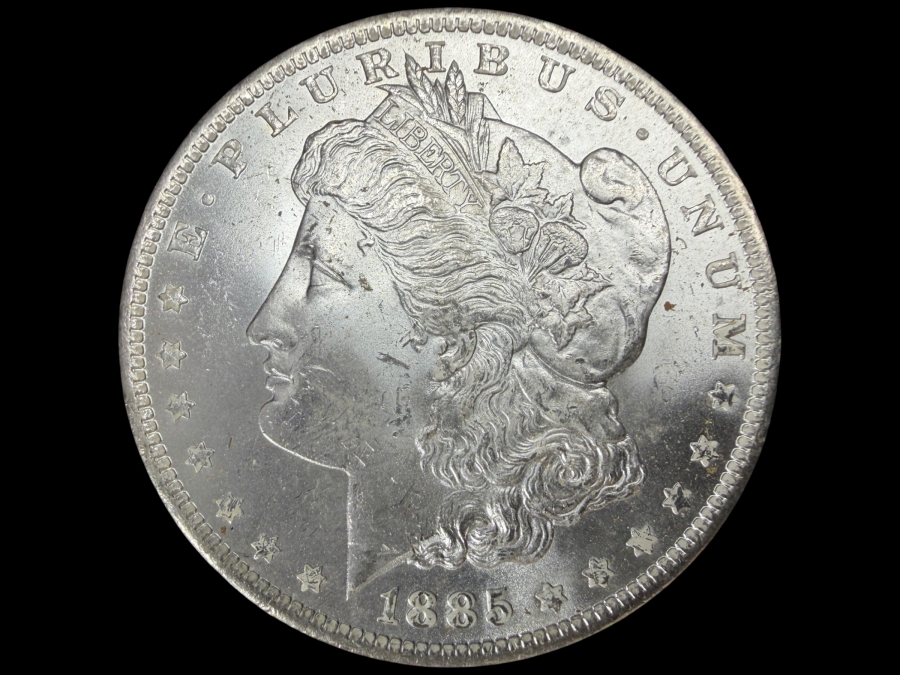 1885 O Brilliant Uncirculated Morgan Silver Dollar