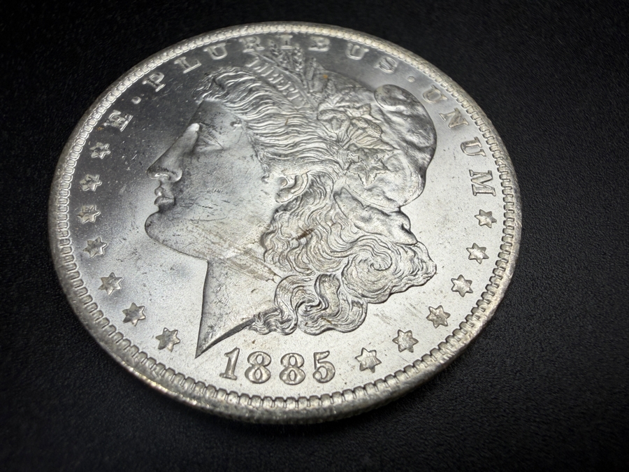 1885 O Brilliant Uncirculated Morgan Silver Dollar [Photo 2]