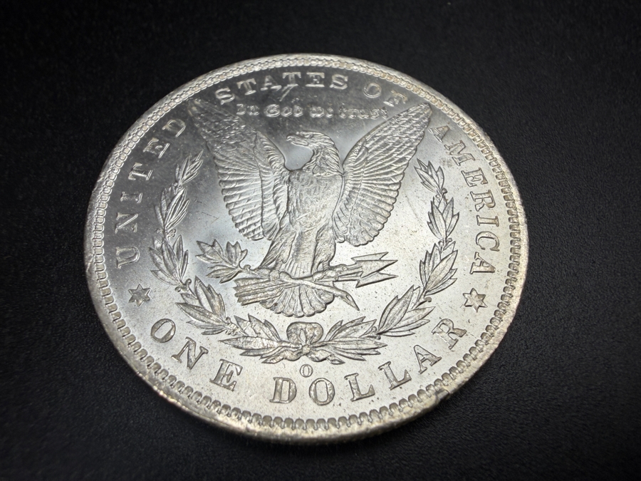1885 O Brilliant Uncirculated Morgan Silver Dollar [Photo 4]