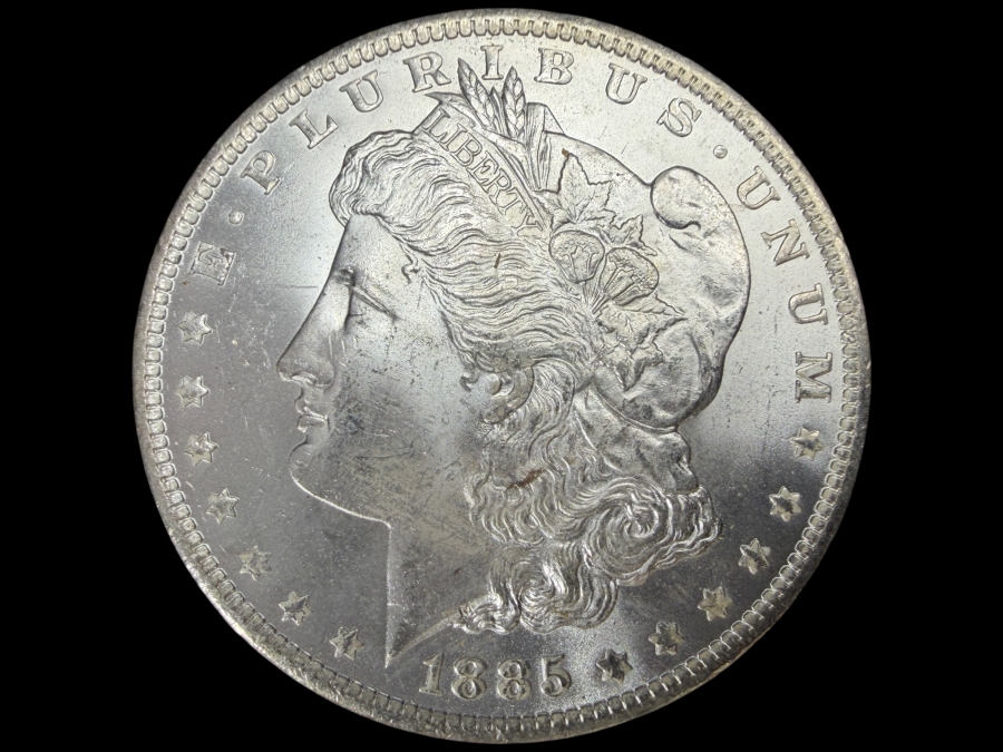 1885 O Brilliant Uncirculated Morgan Silver Dollar