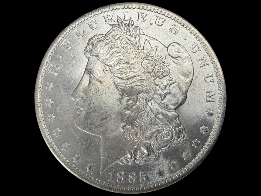 1885 O Brilliant Uncirculated Morgan Silver Dollar