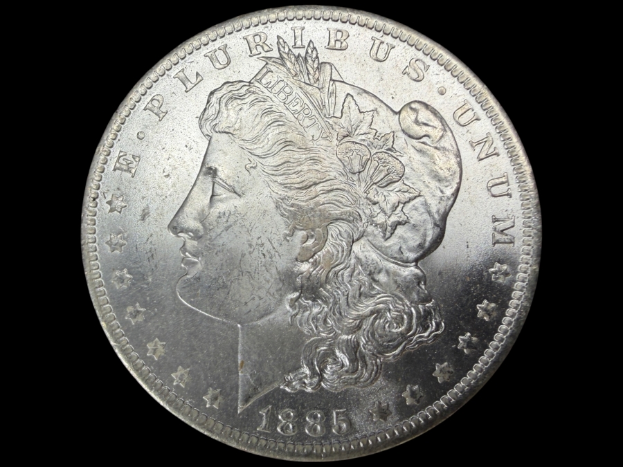 1885 O Brilliant Uncirculated Morgan Silver Dollar