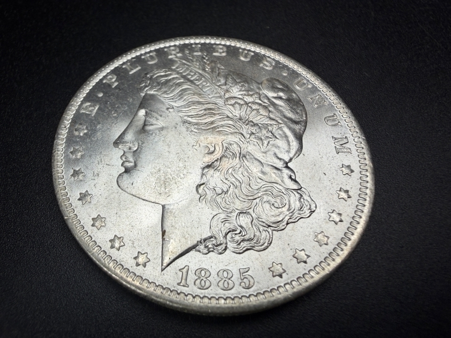 1885 O Brilliant Uncirculated Morgan Silver Dollar [Photo 2]