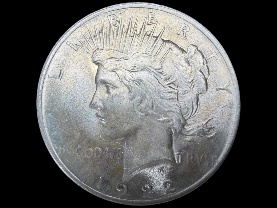 1922 Brilliant Uncirculated Peace Silver Dollar