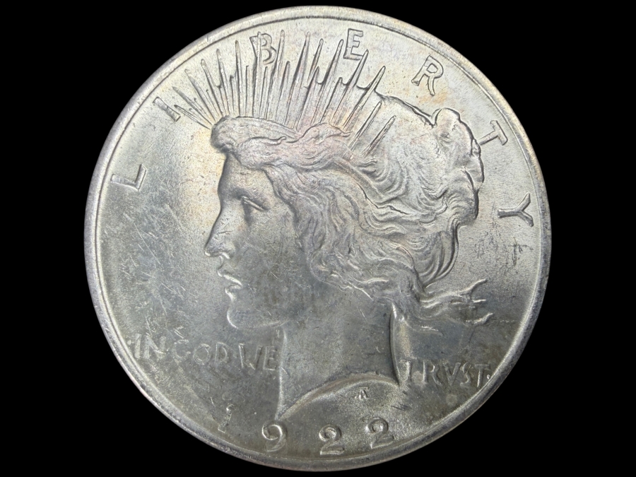 1922 Brilliant Uncirculated Peace Silver Dollar