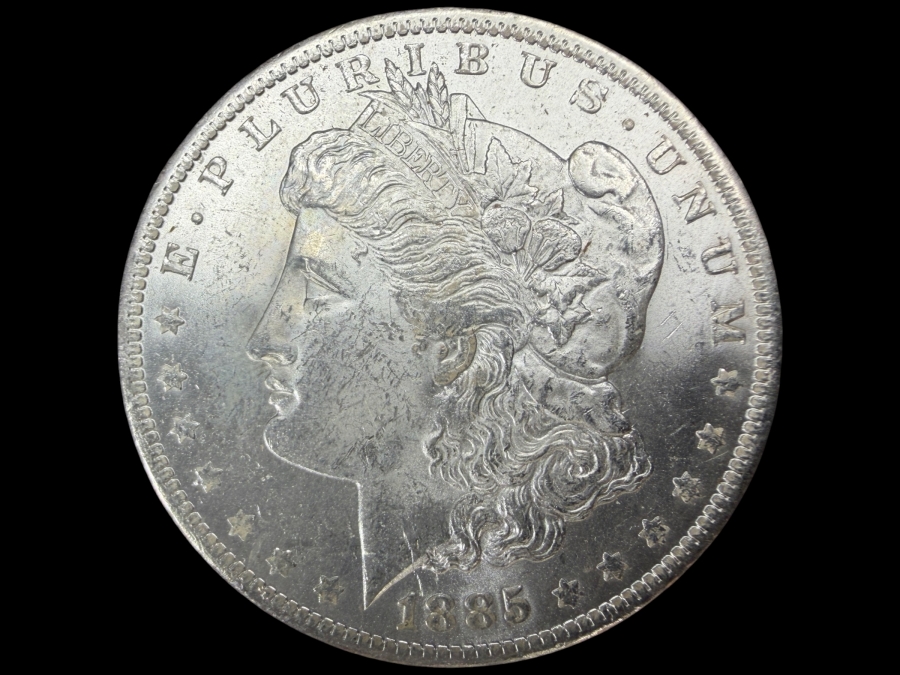 1885 O Brilliant Uncirculated Morgan Silver Dollar